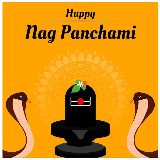 Naag Panchami Hindu Festival Vector Illustration