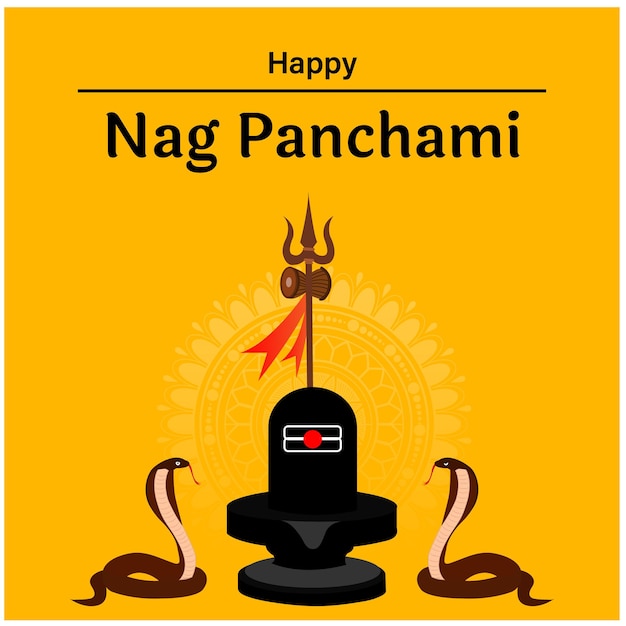 Naag Panchami Hindu Festival Vector Illustration