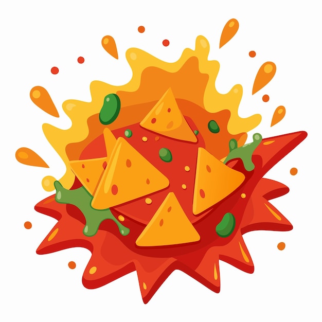 Vector nachos illustration art