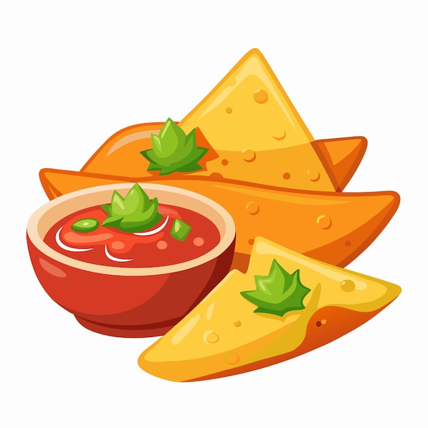 Nachos illustration vector graphic