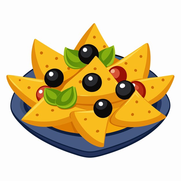 Vector nachos illustration vector graphic