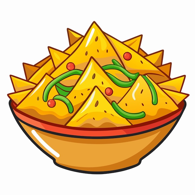 Nachos illustration vector graphic