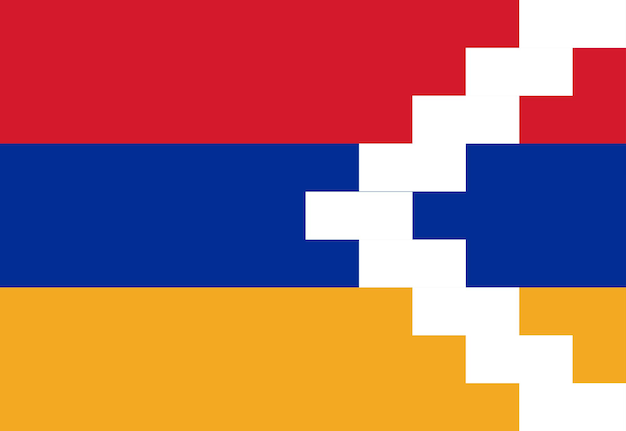 Nagorno Karabakh flag illustrator country flags