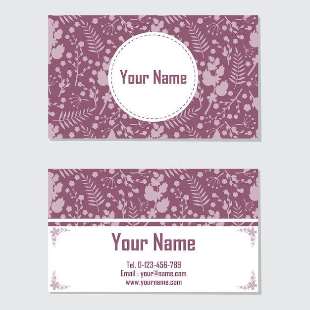 Name card template