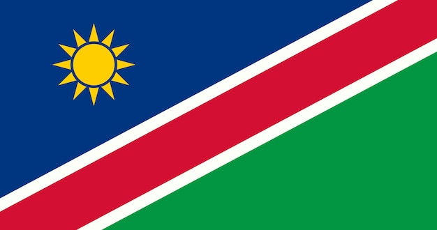 Namibia flag in vector