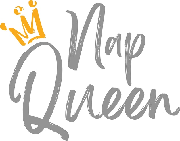 Nap Queen typo print design