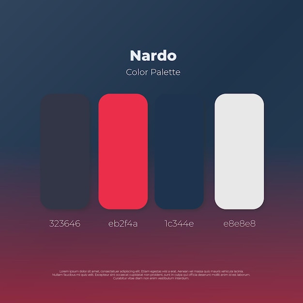 Nardo color palette webdesign