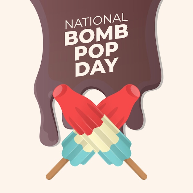 National Bomb Pop Day design template