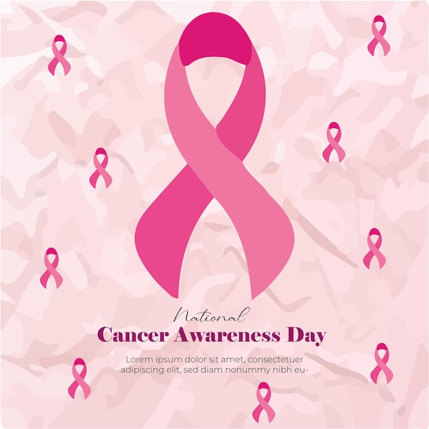 National Cancer Awareness Day Social Media Template for Instagram Post Feed