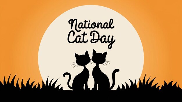 Vector national cat day