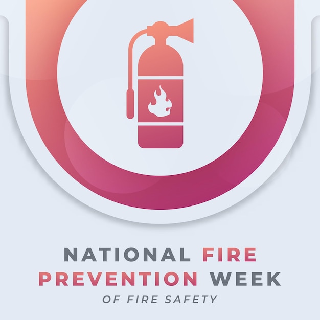 National Fire Prevention Week Celebration Vector Design Illustration for Background Poster Banner