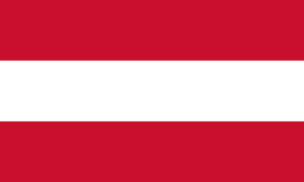 The national flag of Austria vector illustration Civil flag and ensign of Austria