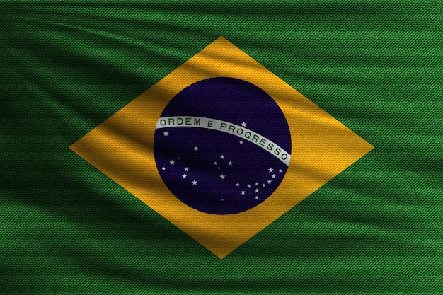 The national flag of Brazil.