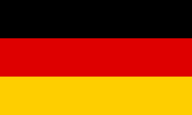 The national flag of Germany vector illustration with official color and proportion