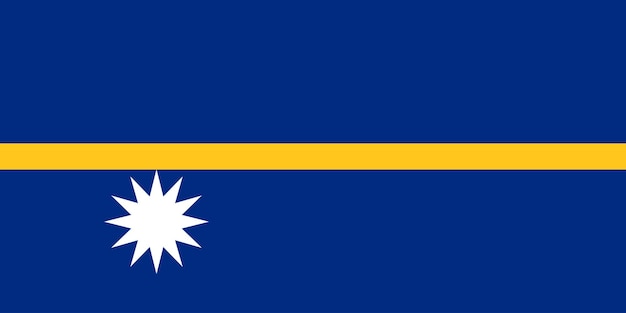 Vector national flag of nauru that can be used for celebrating nauru national days vector illustration