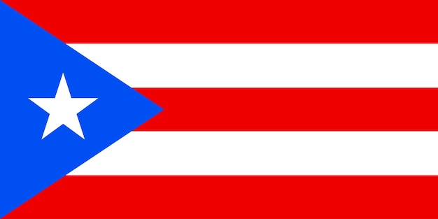 Vector national flag of puerto rico that can be used for celebrating national days vector illustration