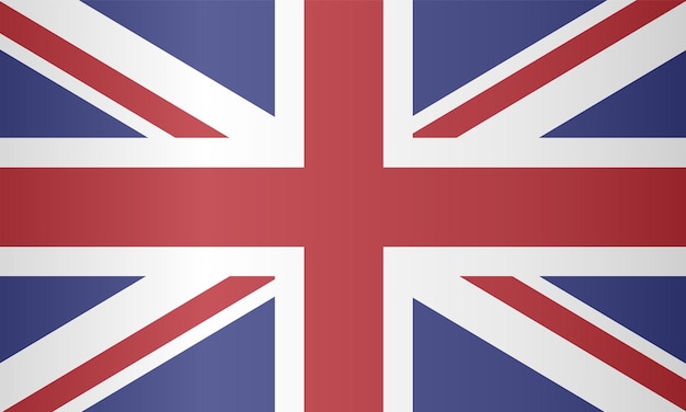 Vector national flag of the united kingdom