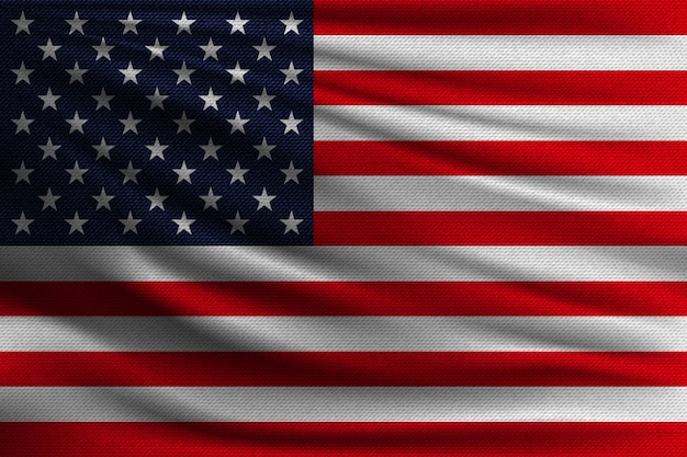 The national flag of USA.