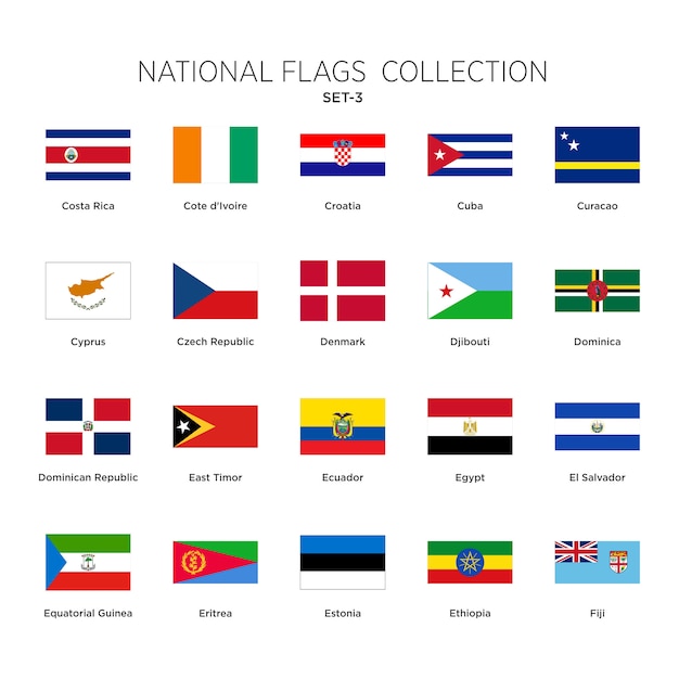 National Flags Collection Set