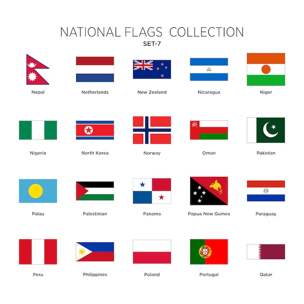 National Flags Collection Set