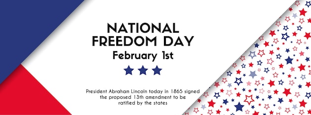 National freedom day Vector banner