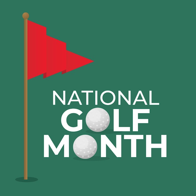 National golf month design template for celebration