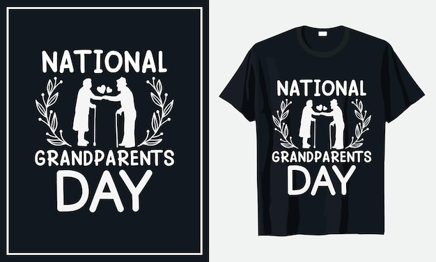 National Grandparents day t shirt premium vector