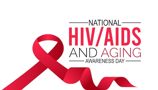 Vector national hiv aids and aging awareness day is observed every year on september