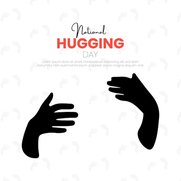 National Hugging Day Social Media Template For Instagram Post Feed