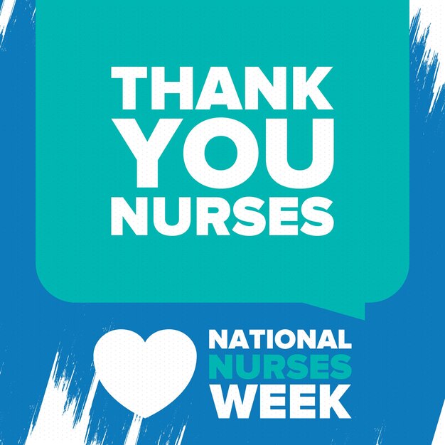 Vector national nurses week thank you nurses medical and healthcare in honour of the doctors vector