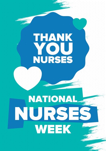 Vector national nurses week thank you nurses medical and healthcare in honour of the doctors vector