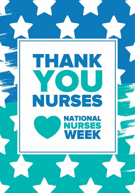 Vector national nurses week thank you nurses medical and healthcare in honour of the doctors vector