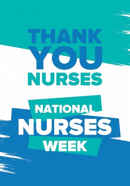 Vector national nurses week thank you nurses medical and healthcare in honour of the doctors vector