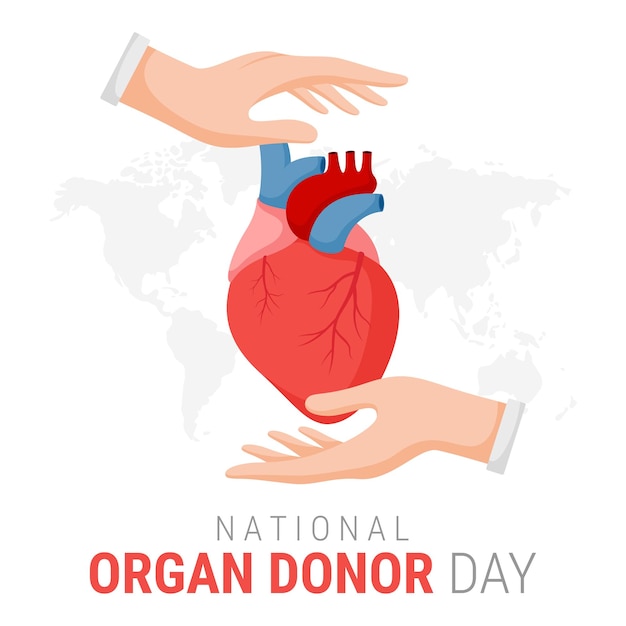 National organ donor day with Human Heart