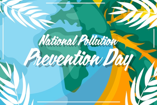 National pollution prevention day design Banner to raise awareness about caring for the environment