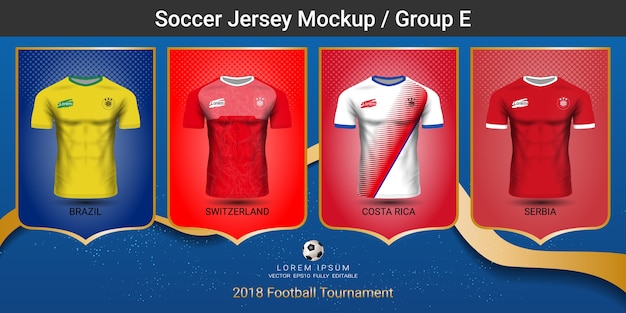 National team soccer jersey group E