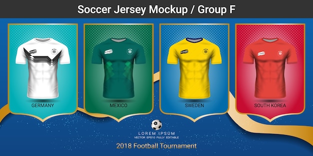 National team soccer jersey group F