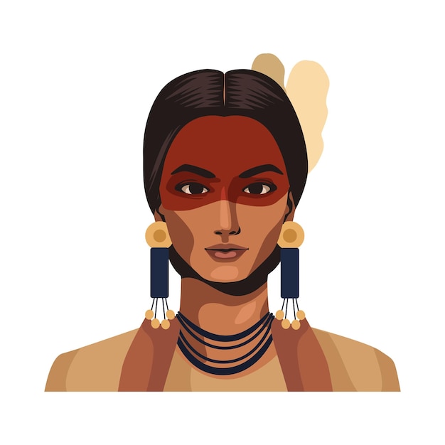 native american girl profile