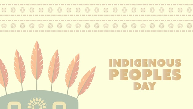 Native American Heritage Month Background design with feather ornaments celebrating Native Indians in America