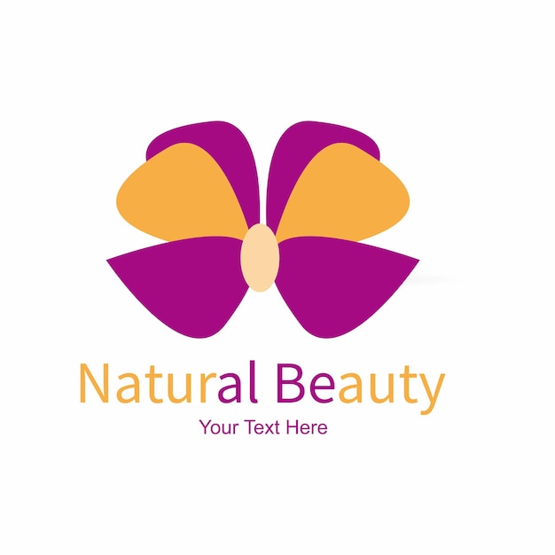 Natural beauty logo illustration