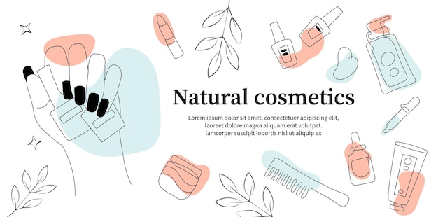 Natural cosmetics banner