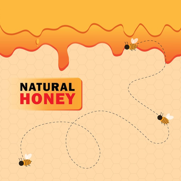 Natural honey background design