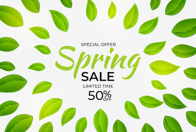 Natural Light Spring Sale Background. 