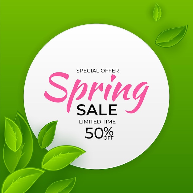 Natural Light Spring Sale Background.