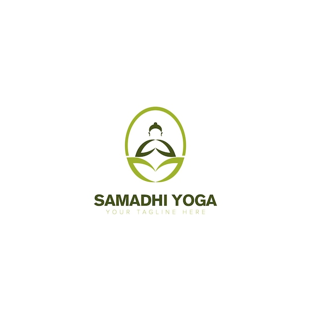 Natural One hand and Leaf Logo yoga sport