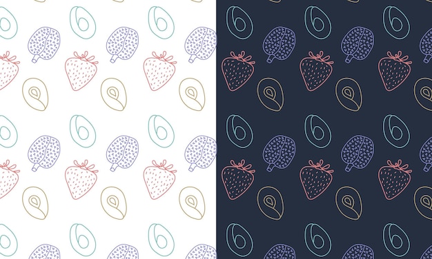 Natural seamless pattern vector