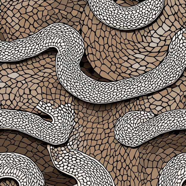 Vector natural snake skn pattern vector illustration