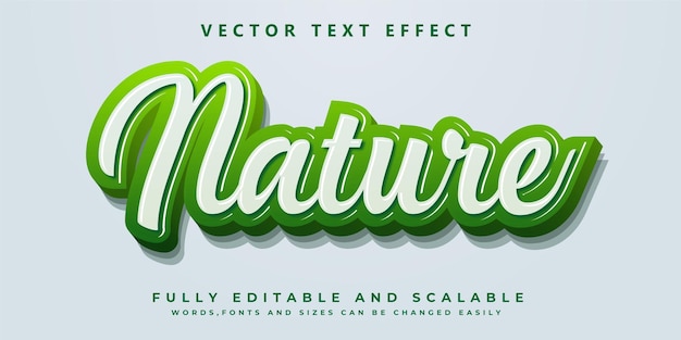 nature 3d text effect