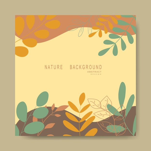 Nature abstract backgrounds.minimal trendy style. various shapes set up design templates.