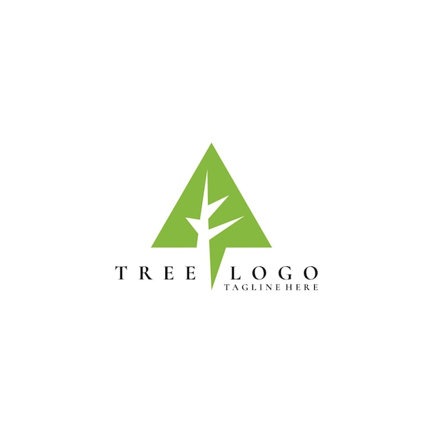 Nature abstract tree logo icon vector isolated